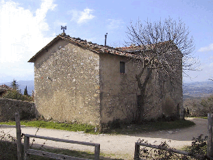 Una delle fotografie effettuate agli edifici oggetto di rilievo, vedi in alto l'immagine riassuntiva dei punti di vista delle foto