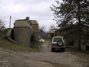 Una delle fotografie effettuate agli edifici oggetto di rilievo, vedi in alto l'immagine riassuntiva dei punti di vista delle foto